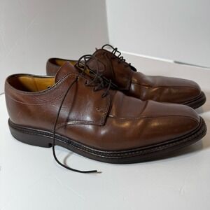 Allen Edmonds 7.5 D Shoes Warren Bicycle Blucher Oxford‎ Brown Leather US Made